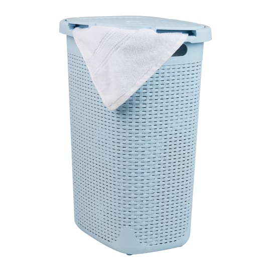 Mind Reader 60L Hamper Laundry Basket with Cutout Handles